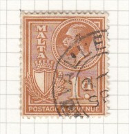 King George V - 1930 - Malte (...-1964)