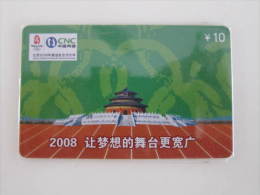 Netcom Prepaid Phonecard,special Issued For Olympic 2008,heaven Temple,mint - Chine