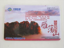 China  Prepaid Card,landscape Of Mountain,used - Chine