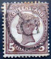 QUEENSLAND 1895 5d Queen Victoria Used Scott 111 CV$8 - Oblitérés