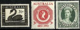 AUSTRALIA IMAGES OF 3 RARE STAMPS BIRD QV TASMANIA ON 3 STAMPS ISSUED 1953-60 MINT READ DESCRIPTION !! - Neufs