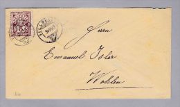 Heimat AG VILLMERGEN 1883-07-03 Brief Nach Wohlen - Storia Postale