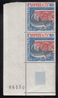St Pierre Et Miquelon 1975 MNH Sc C57 Margin Pair 4fr Stamp Of 1909, Codfish, ARPHILA Emblem - ARPHILA 75 - Nuevos