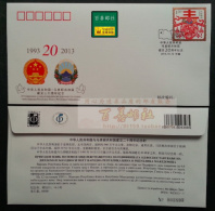 WJ2013-07 CHINA-MACEDONIA DIPLOMATIC COMM.COVER - Briefe U. Dokumente