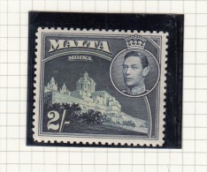 King George VI - 1938 - Malte (...-1964)