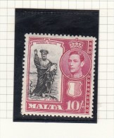 King George VI - 1938 - Malte (...-1964)