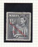 King George VI - 1948 - Self Government - Malte (...-1964)