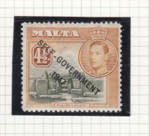 King George VI - 1948 - Self Government - Malta (...-1964)