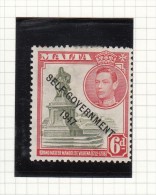 King George VI - 1948 - Self Government - Malte (...-1964)