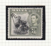 King George VI - 1948 - Self Government - Malta (...-1964)