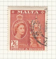 Queen Elizabeth II - 1956 - Malta (...-1964)