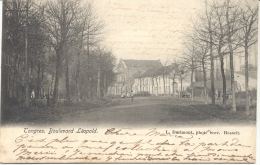 TONGEREN-BOULEVARD LEOPOLD-VERSTUURDE KAART-1903-ZELDZAAM-ANIMATIE-ZIE 2 SCANS - Tongeren