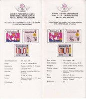 Information On 1987 ASEAN, Map, Flag, - Brunei (1984-...)