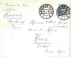 LACMX - EMPIRE RUSSE - EP ENV. N° 31B (139x113mm) VOYAGEE 26/9/1912 CACHET D'ARRIVEE AU VERSO - Entiers Postaux