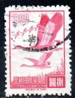 TAIWAN 1966 Bean Geese - $8 - Red  FU - Usados