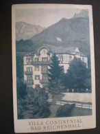 AK BAD REICHENHALL Villa Continental 1922 ///  D*11961 - Bad Reichenhall