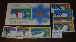 Magyar Posta    Olympia   3089 -95  B116A    ** Postfrisch MNH  #3759 - Hiver 1976: Innsbruck