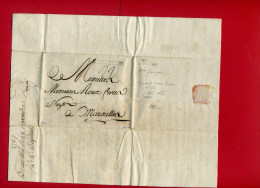 LETTRE 28 NOVEMBRE 1767 DE BEYDAEL DE BRUXELLES A ROUX DE MARSEILLE LETTRE EN TRES BON ETAT - 1714-1794 (Oostenrijkse Nederlanden)