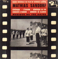 EP 45 RPM (7")  B-O-F  Joe Hajos  "  Mathias Sandorf  " - Filmmusik