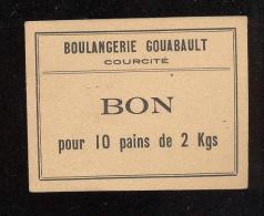 Bon Pour 10 Pains De 2 Kgs  -  Boulangerie Gouabault  à  Courcité (53) - Bons & Nécessité