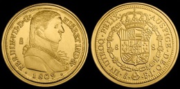 FERNANDO VII  (1.808-1.833)  8 ESCUDOS  1.809 ORO  Santiago De Chile  SC/UNC  Réplica    T-DL-10.419 - Andere & Zonder Classificatie