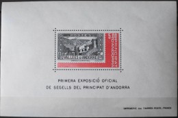 ANDORRE 1982 - BLOC & FEUILLET N° 1 - Neuf** N° 304 Y&T ??? - Blocks & Sheetlets