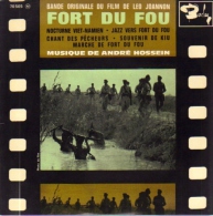 EP 45 RPM (7")  B-O-F  André Hossein  "  Fort Du Fou  " - Filmmuziek