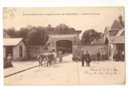 @ CPA GRIGNON ATTELAGE DE BOEUF S  PETITES ANIMATION 78 YVELYNES - Grignon