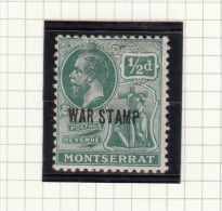 WAR STAMP - 1917 - Montserrat