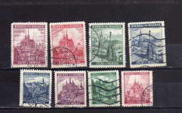 GERMANY GERMAN OCCUPATION OCCUPAZIONE TEDESCA BOHEMIA AND MORAVIA 1939 LANDSCAPES BUILDINGS VIEWS COMPLETE SET USED - Used Stamps