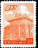 TAIWAN 1959 Chu Kwang Tower, Quemoy  -  3c. - Orange    FU - Used Stamps