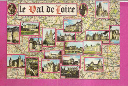 LE VAL DE LOIRE    -  ** 18 VUES DE CHATEAUX **  -  Editeur ; VALOIRE De Blois   N°H.550 - Pays De La Loire