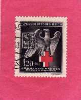 GERMANY GERMAN OCCUPATION OCCUPAZIONE TEDESCA BOHEMIA AND MORAVIA 1943 EAGLE AND RED CROSS USED - Gebruikt