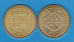 Rm-20 LUIS I 8 ESCUDOS 1.724 ORO SEGOVIA SC/UNC Réplica T-DL-10.851 - Ensayos & Reacuñaciones