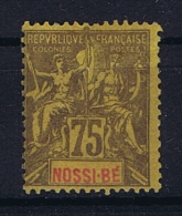 Nossi Bé : Yv 38 MH/* - Unused Stamps