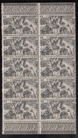 St Pierre Et Miquelon 1946 MH Sc C11 Block Of 10 15fr Chad To Rhine Issue Variety - Blocks & Sheetlets
