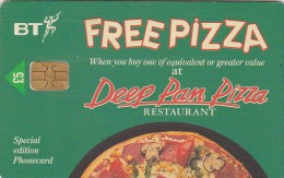 UK, BCC-072, Deep Pan Pizza - Green,  2 Scans. - BT Allgemeine