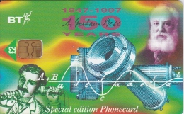 UK, BCC-080, Bell 150th. Anniversary 4: - “The Inventor......”,  2 Scans.   Chip : GPT2 - BT Allgemeine