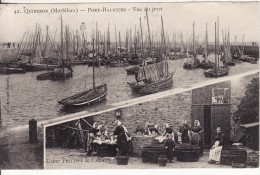 QUIBERON (Morbihan) Port-Halicuen-Vue Sur Bâteau-Voilier-Usine PHILIPPE Et CANAUD-Lavandière-Métier-Industrie-Bretagne- - Quiberon