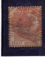 ORANGE FREE STATE STATO LIBERO 1868 1900 TREE ALBERO HALF 1/2 PENNY BROWN 1883 USED USATO - État Libre D'Orange (1868-1909)