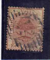 ORANGE FREE STATE STATO LIBERO 1868 1900 TREE ALBERO PENNY VIOLET 1894 USED USATO - Stato Libero Dell'Orange (1868-1909)