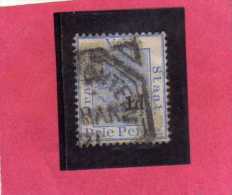 ORANGE FREE STATE STATO LIBERO 1868 1900 TREE ALBERO 3 PENNY ULTRA 1883 USED USATO - Orange Free State (1868-1909)