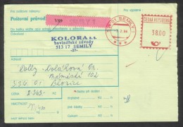 C01721 - Czech Rep. (1994) 513 01 Semily 1 / 336 01 Blovice (postal Parcel Dispatch Note) - Briefe U. Dokumente