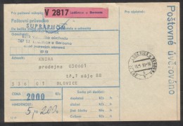 C01744 - Czechoslovakia (1990) 267 12 Lodenice U Berouna / 336 01 Blovice (postal Parcel Dispatch Note) - Covers & Documents