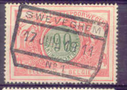 K001 -België  Spoorweg Chemin De Fer  Met Stempel  SWEVELGHEM - 1895-1913