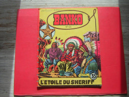 BD  N° 26 BANKO   MENSUEL  L'ETOILE DU SHERIFF     1957 - Formatos Pequeños