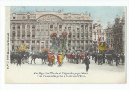 Bruxelles - Oeuvre Du Travail - Cortège Des Géants Et Légendes Populaires - Vue D´ensemble ... - Fiestas, Celebraciones