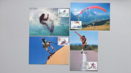 Portugal 2184/7 Yt 2162/5 Maximumkarte MK/MC, ESST, Fun-Sport - Maximum Cards & Covers