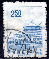 TAIWAN 1968 Chungshan Building, Yangmingshan  -$2.50 - Blue   FU - Used Stamps