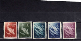 TRIESTE B 1950 SEGNATASSE TAXES TASSE YUGOSLAVIA SOPRASTAMPATI JUGOSLAVIA OVERPRINTED PESCI FISHES SERIE SET MNH - Taxe